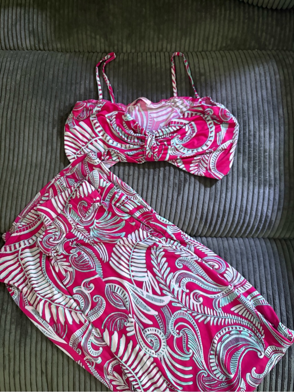 Matching vacation set- Bandeau and pant set